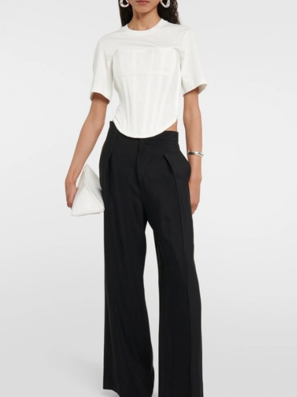 Dion Lee Corset Cotton Jersey T-shirt Women’s Size 12
